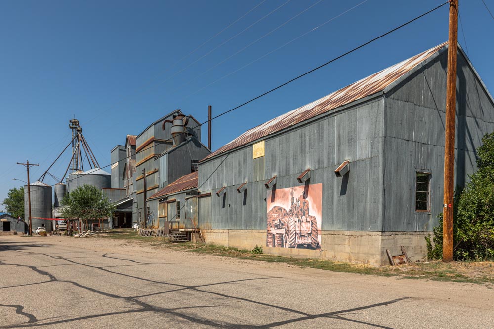 Exterior view of the East of Historic Hayden Granary.