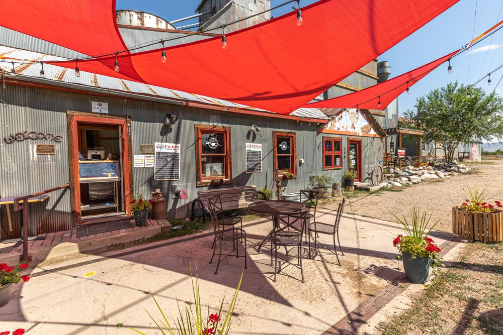 Wild Goose Patio at the Historic Hayden Granary.