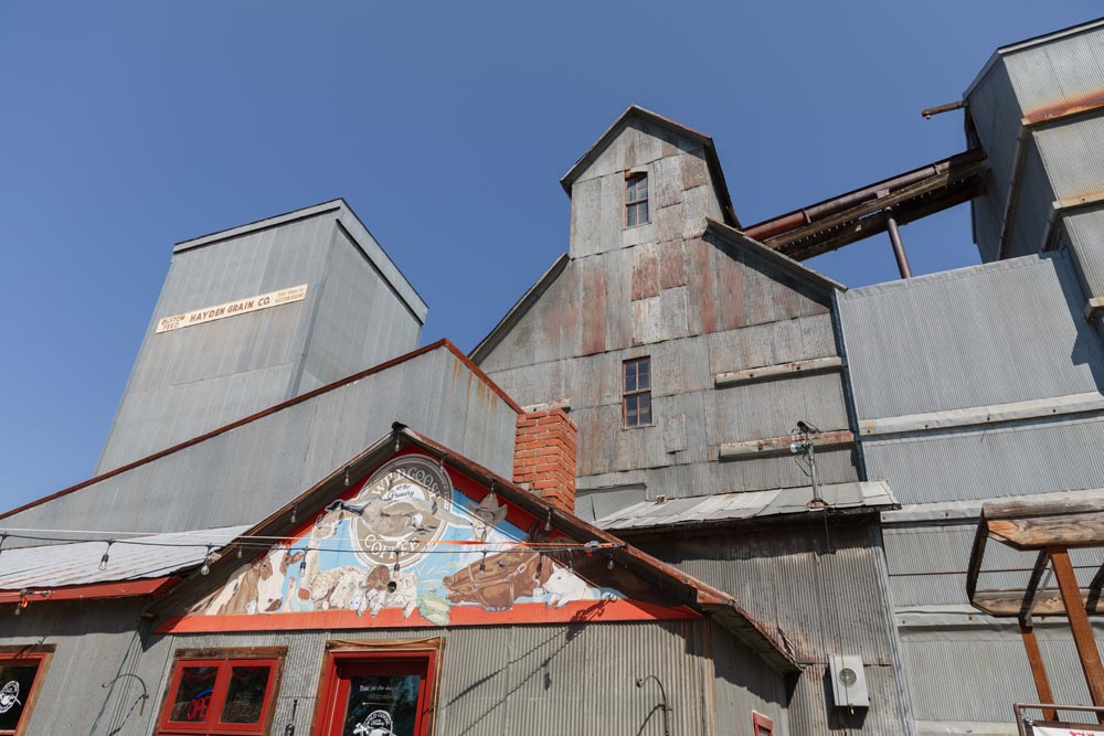 Skyline view of Historic Hayden Granary.