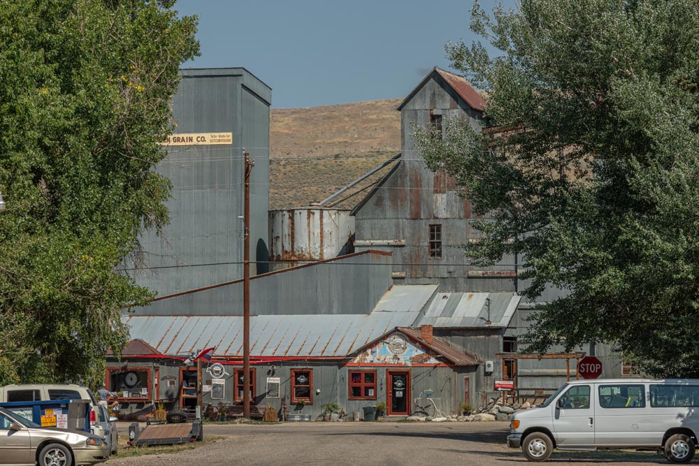 Front view of Historic Hayden Granary.