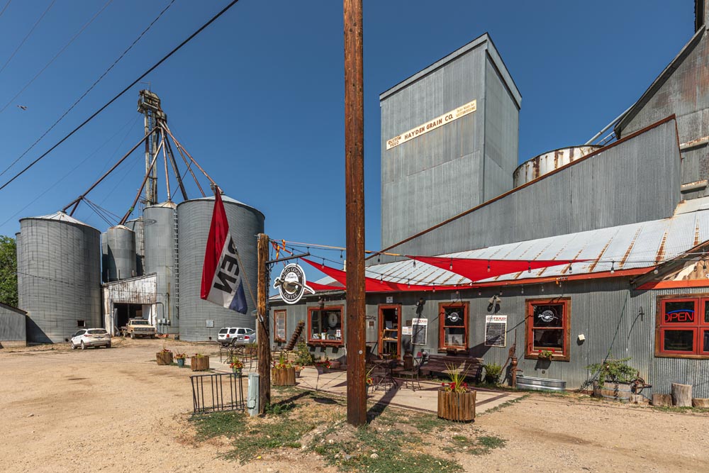 Outdoor shot of Historic Hayden Granary