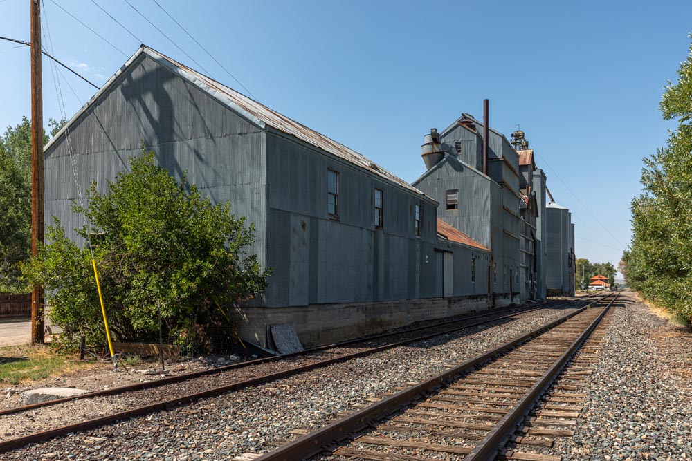 Railroad track behind the Historic Hayden Granary.