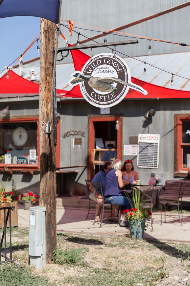 Outdoor shot of Wild Good Coffee's store signage