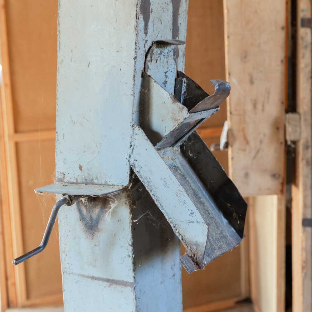 Medal shaft inside the Historic Hayden Granary.